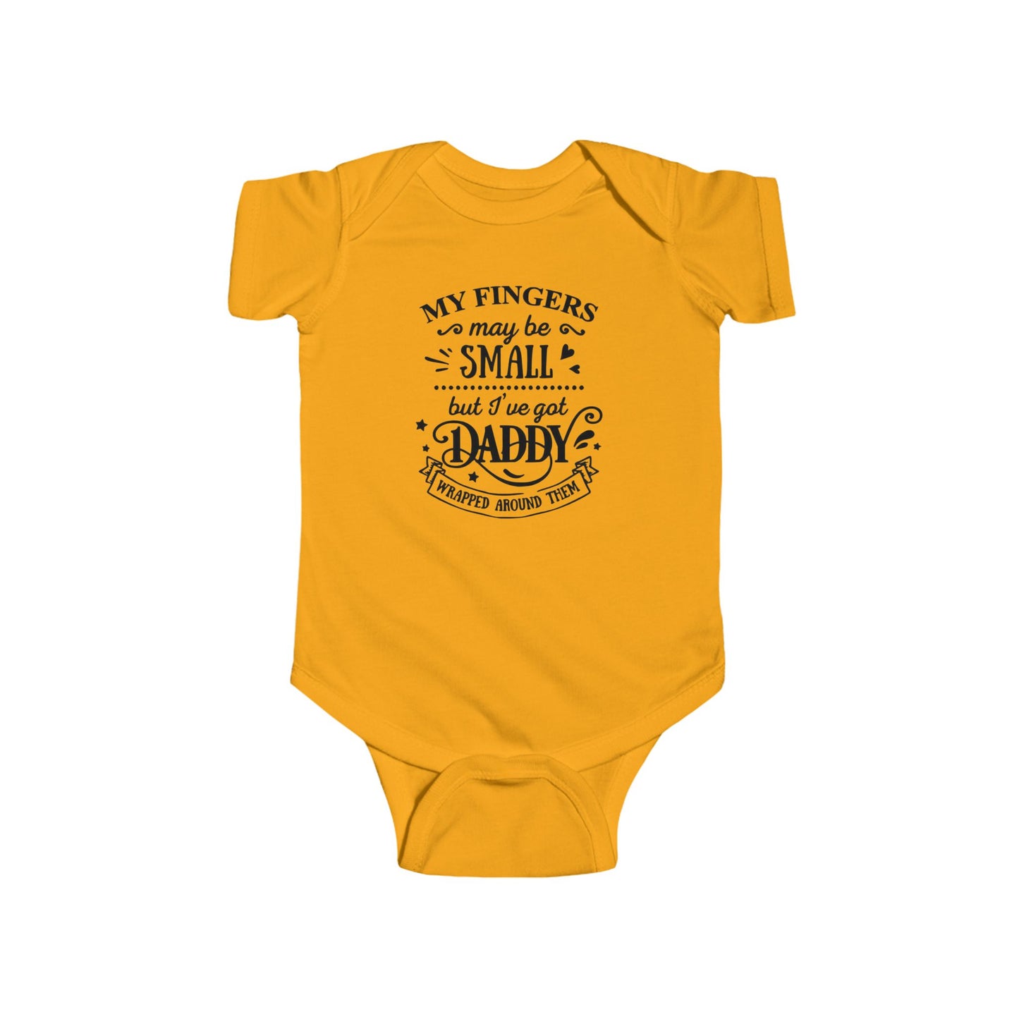 Body de bebé "Papá envuelto en mi dedo" | Mono de bebé adorable para papá | Versión orgánica disponible