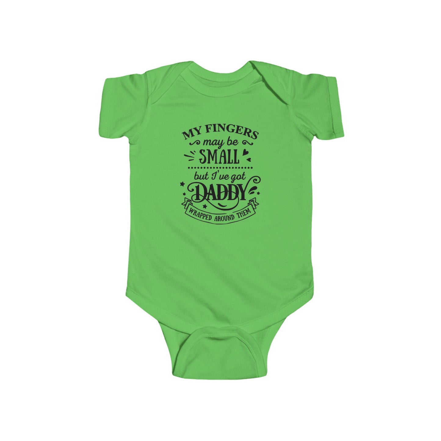 Body de bebé "Papá envuelto en mi dedo" | Mono de bebé adorable para papá | Versión orgánica disponible