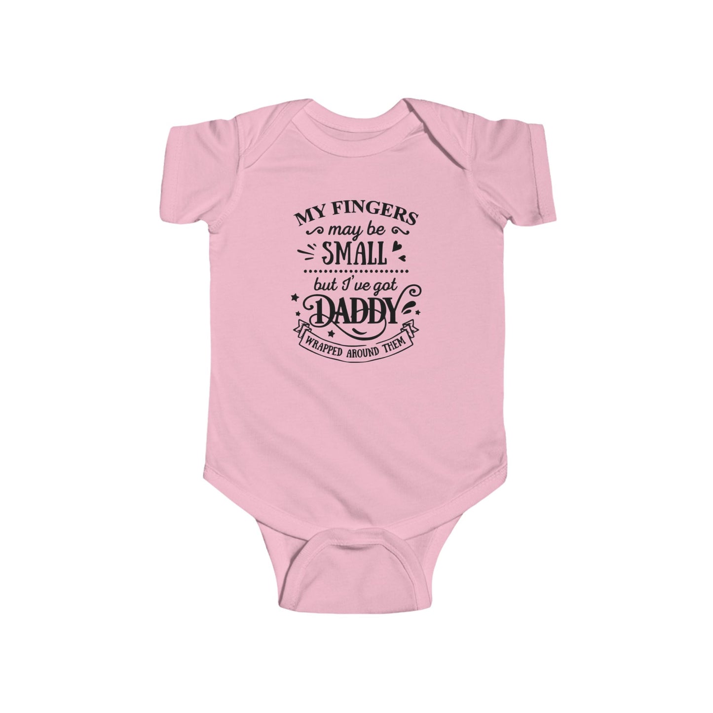 Body de bebé "Papá envuelto en mi dedo" | Mono de bebé adorable para papá | Versión orgánica disponible