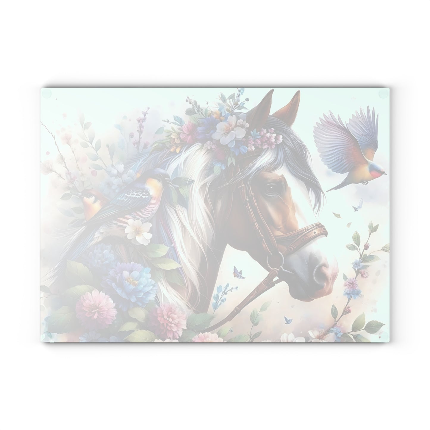 Tabla de cortar de caballo Tabla de cortar de vidrio templado Tabla de charcutería Tabla de cortar Regalo de inauguración de la casa Tabla de cortar personalizada
