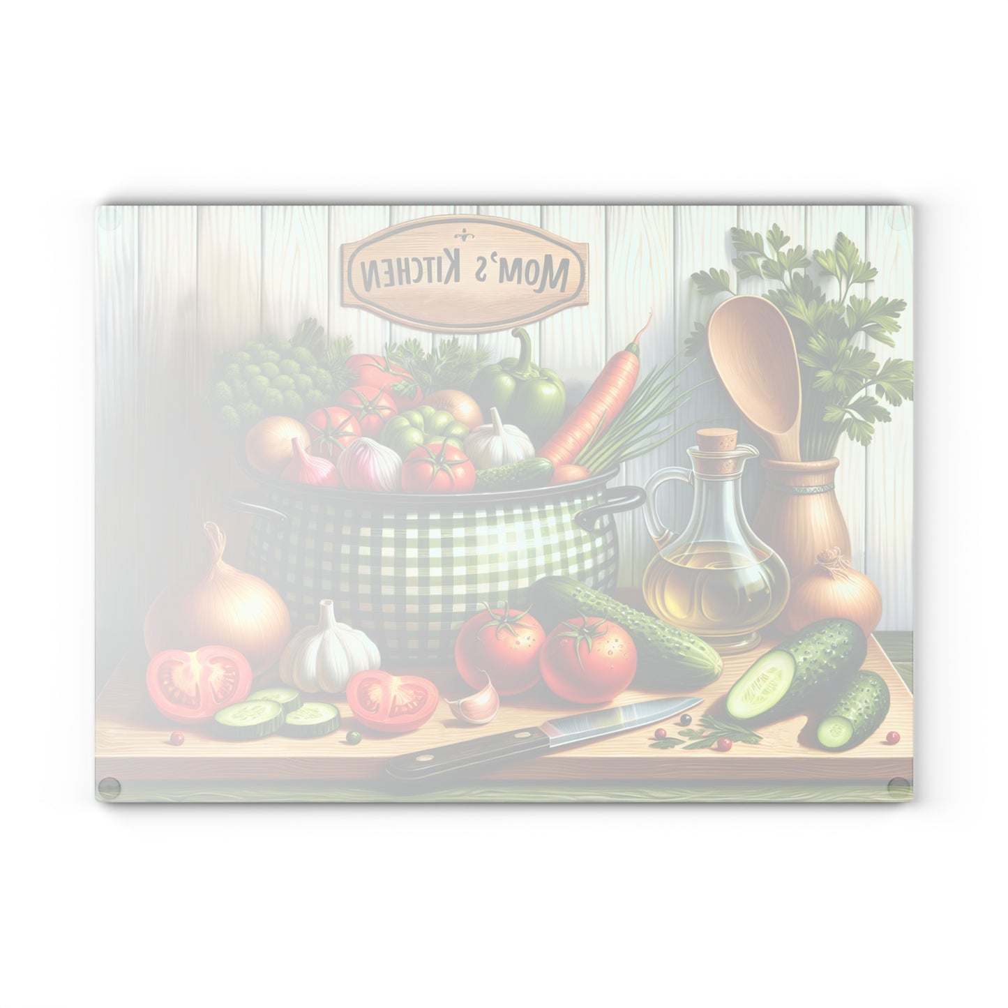 Tabla de cortar verduras del huerto de mamá: un encanto hogareño y saludable