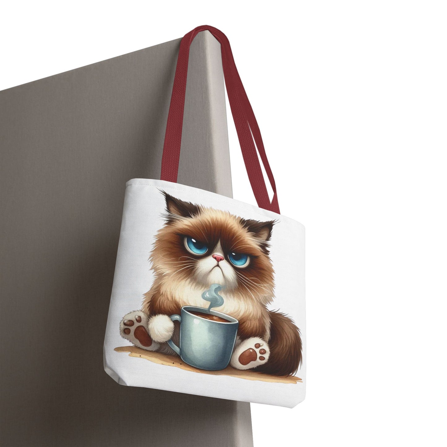 Bolsa de mano personalizada de Grumpy Cat con nombre personalizado: regalo divertido y sarcástico para amantes de los gatos. Bolsa única y práctica para uso diario. Bolsa de mano de Grumpy Cat: perfecta para amantes de los gatos y almas sarcásticas.