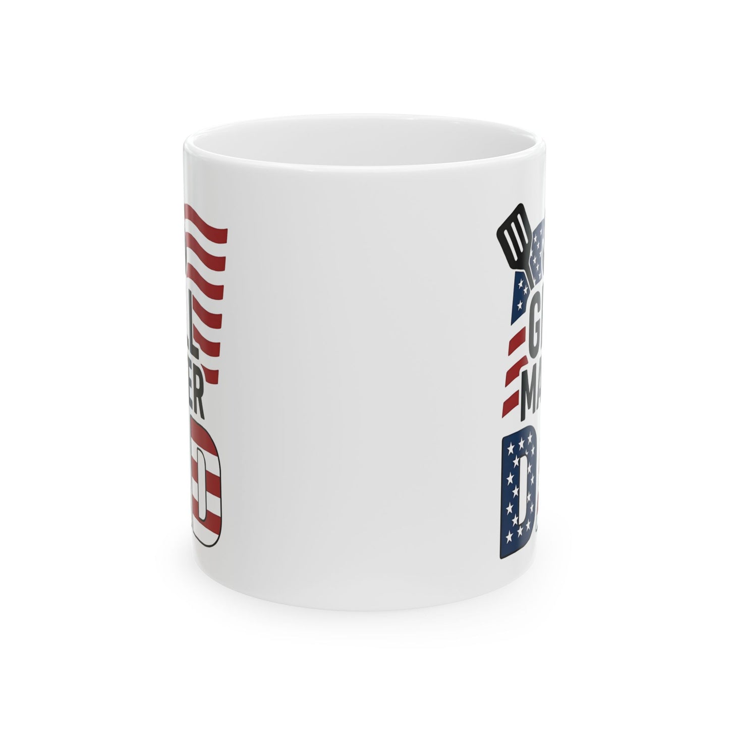 USAš„ Grill Master DAD ā Patriotic American Flag Coffee Mug (11oz & 15oz)