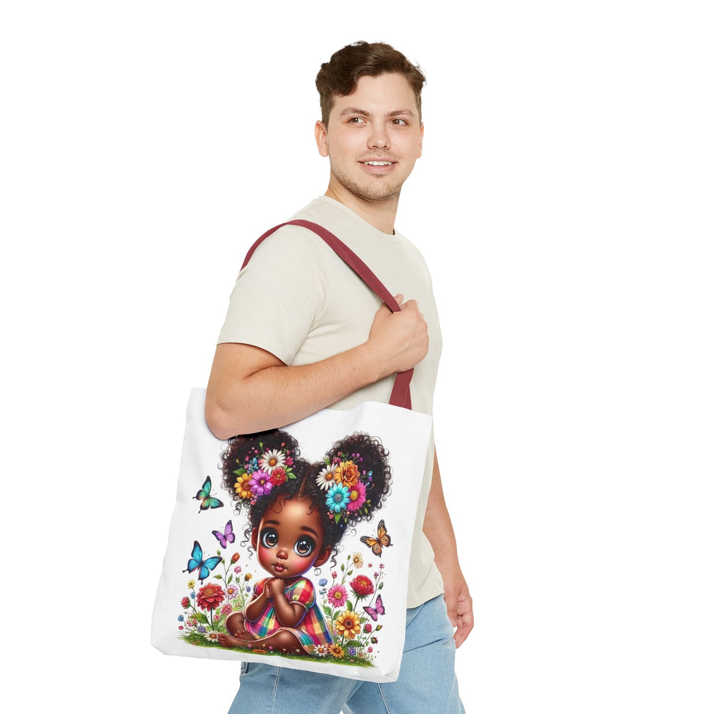 🌸 Niña de las Flores – Bolso de mano adorable y colorido para todas las edades 🌼