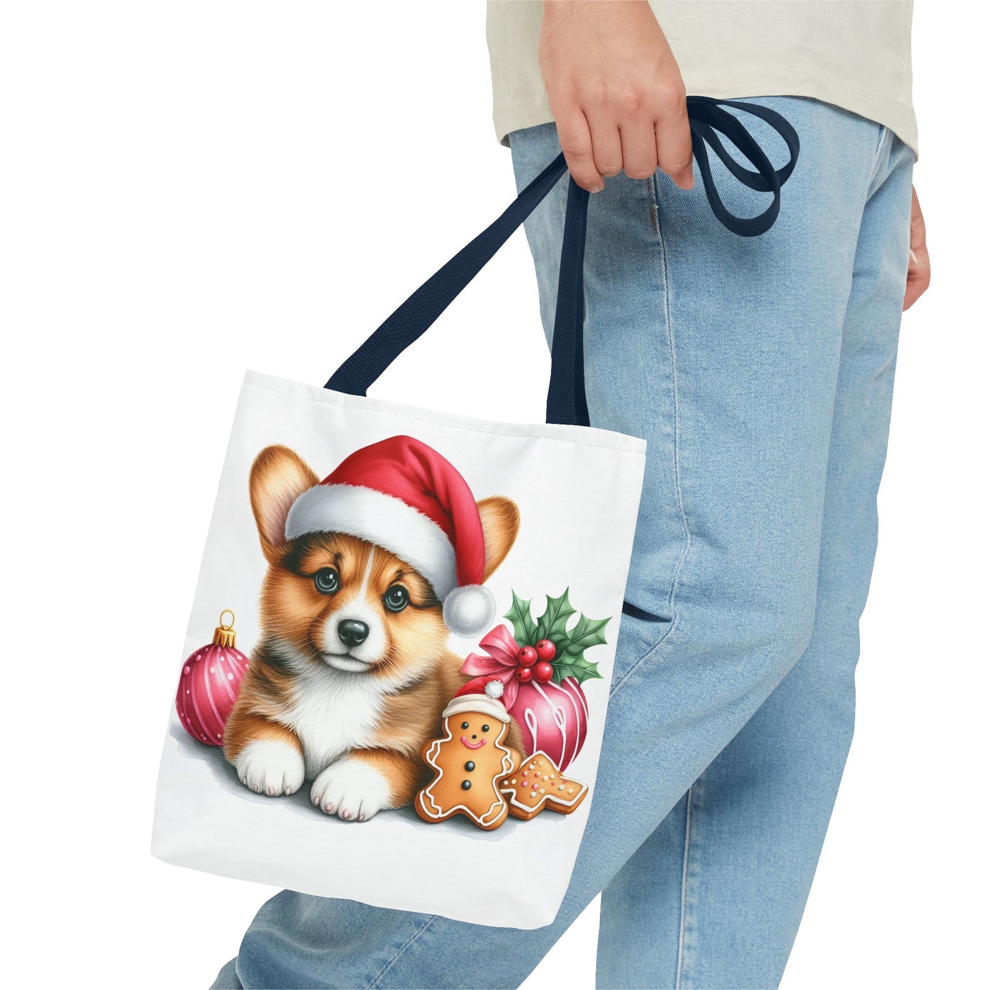 🎄 Corgi Christmas Cookie Tote – Sweet Holiday Charm for Dog Lovers 🐾
