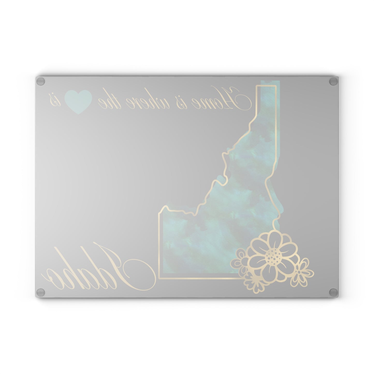 💚 Idaho State Cutting Board – Mountain Hues and Gem State Charm