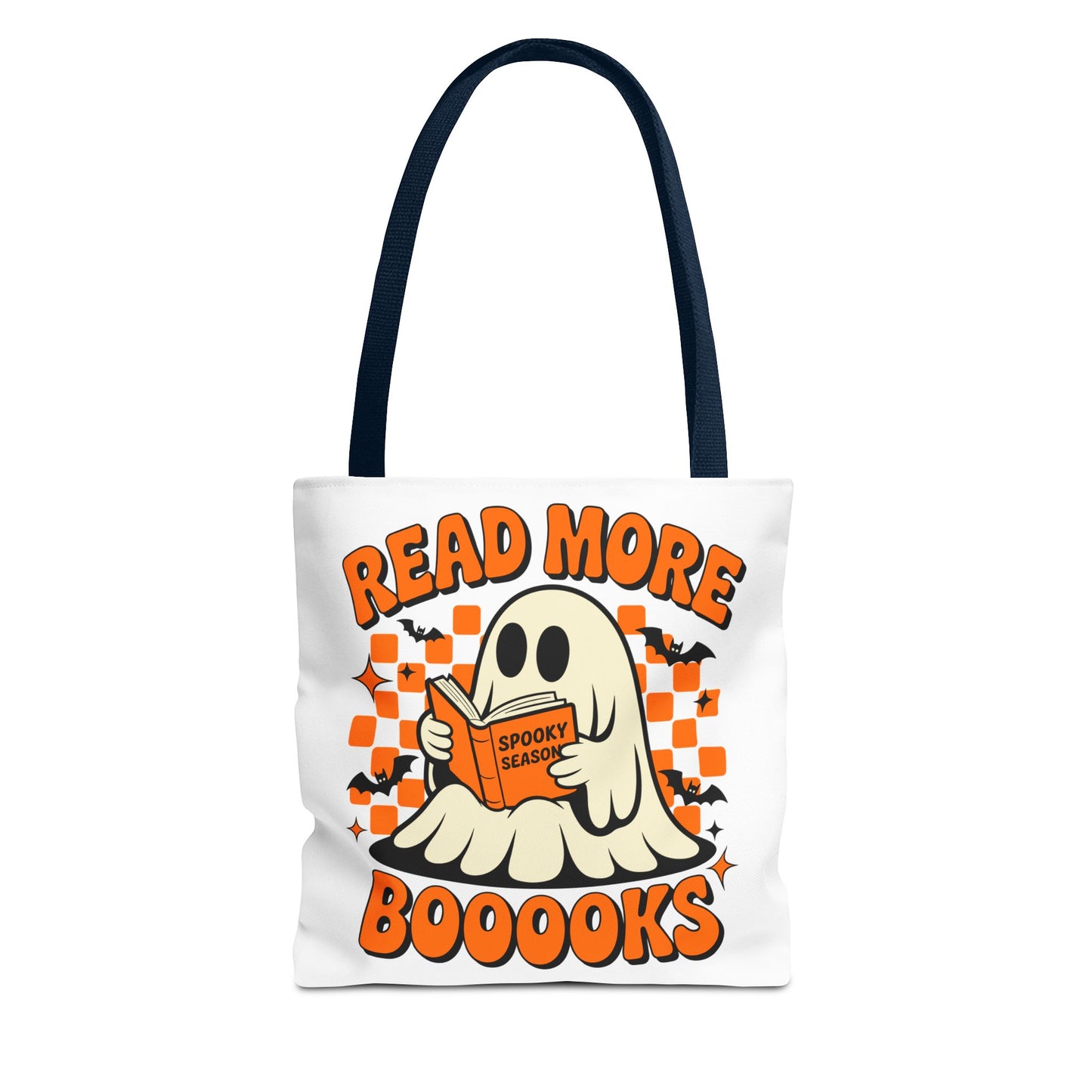 ๐ Read More Booooks Halloween Tote Bag โ Spooky Reads in Style ๐ป๐