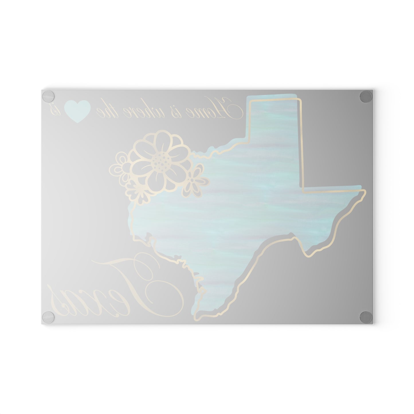 🟡 Texas Pride Floral Cutting Board – Rustic Southern Charm for Your Kitchen 🌻
