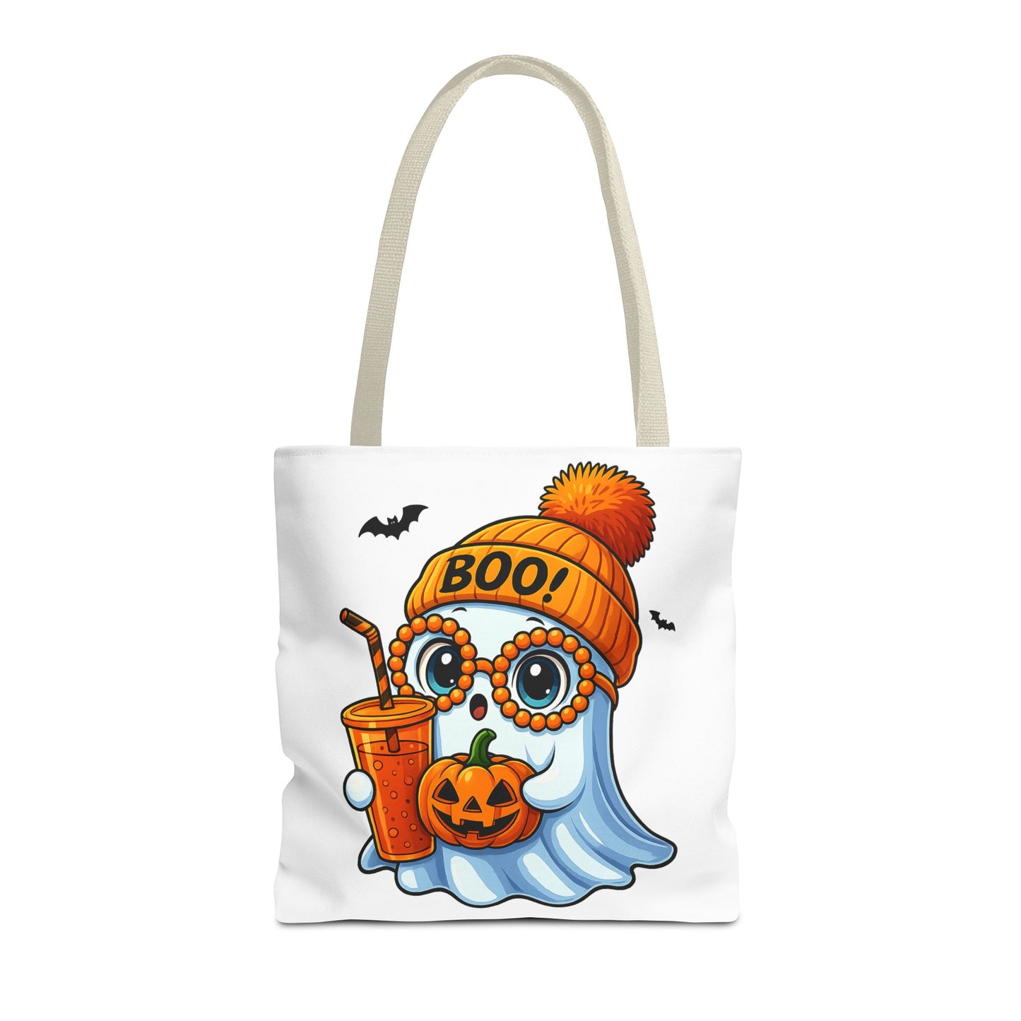 ๐ป Boo-tiful Ghost Tote Bag โ Spooky Cute Halloween Vibes ๐๐