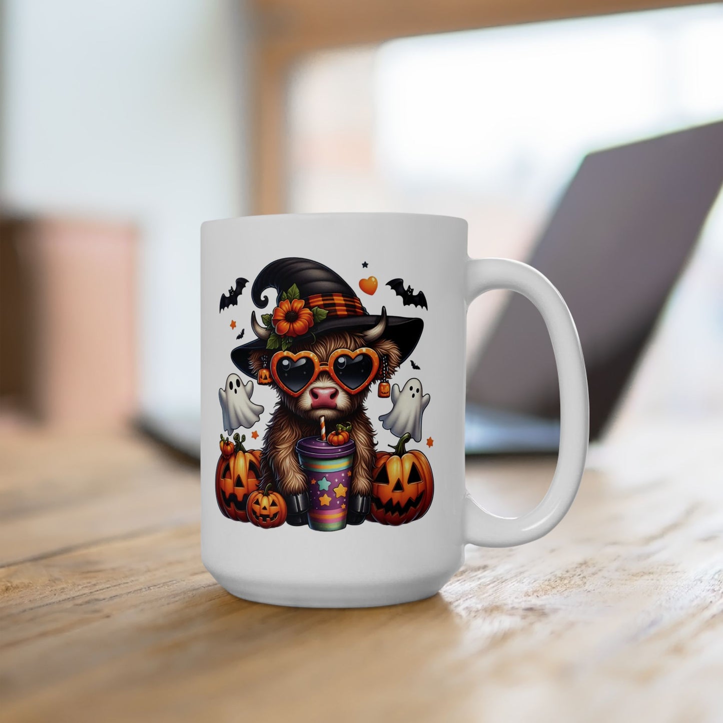 🎃 Highland Cow Halloween Mug – Spooky & Sweet Fall Sips 👻