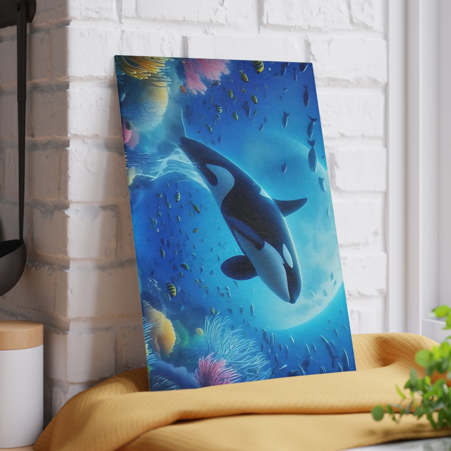 ๐ Ocean Majesty Orca Cutting Board โ Underwater Wonder for Your Kitchen ๐