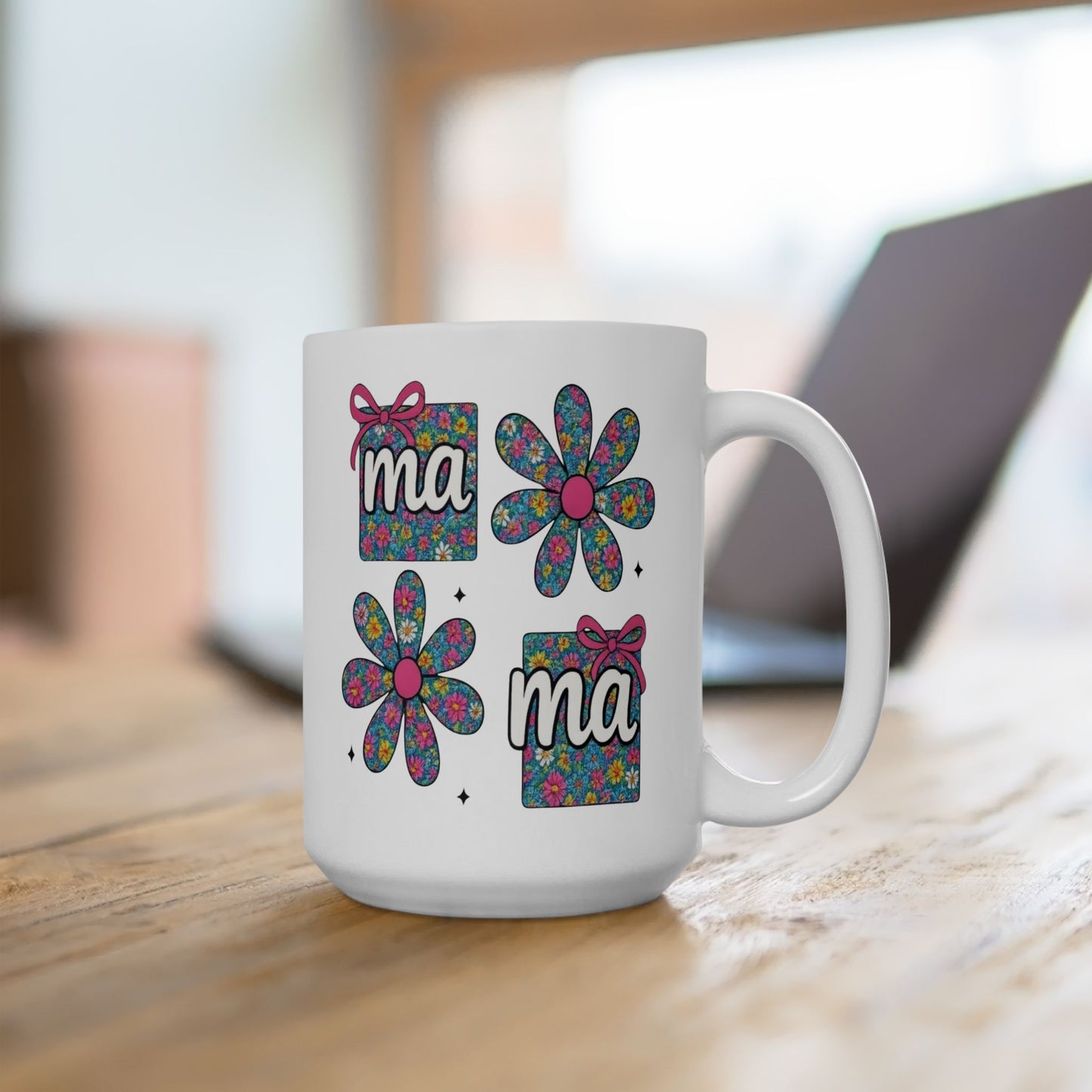 Taza con diseño floral para mamá: celebra a la hermosa mamá en tu vida