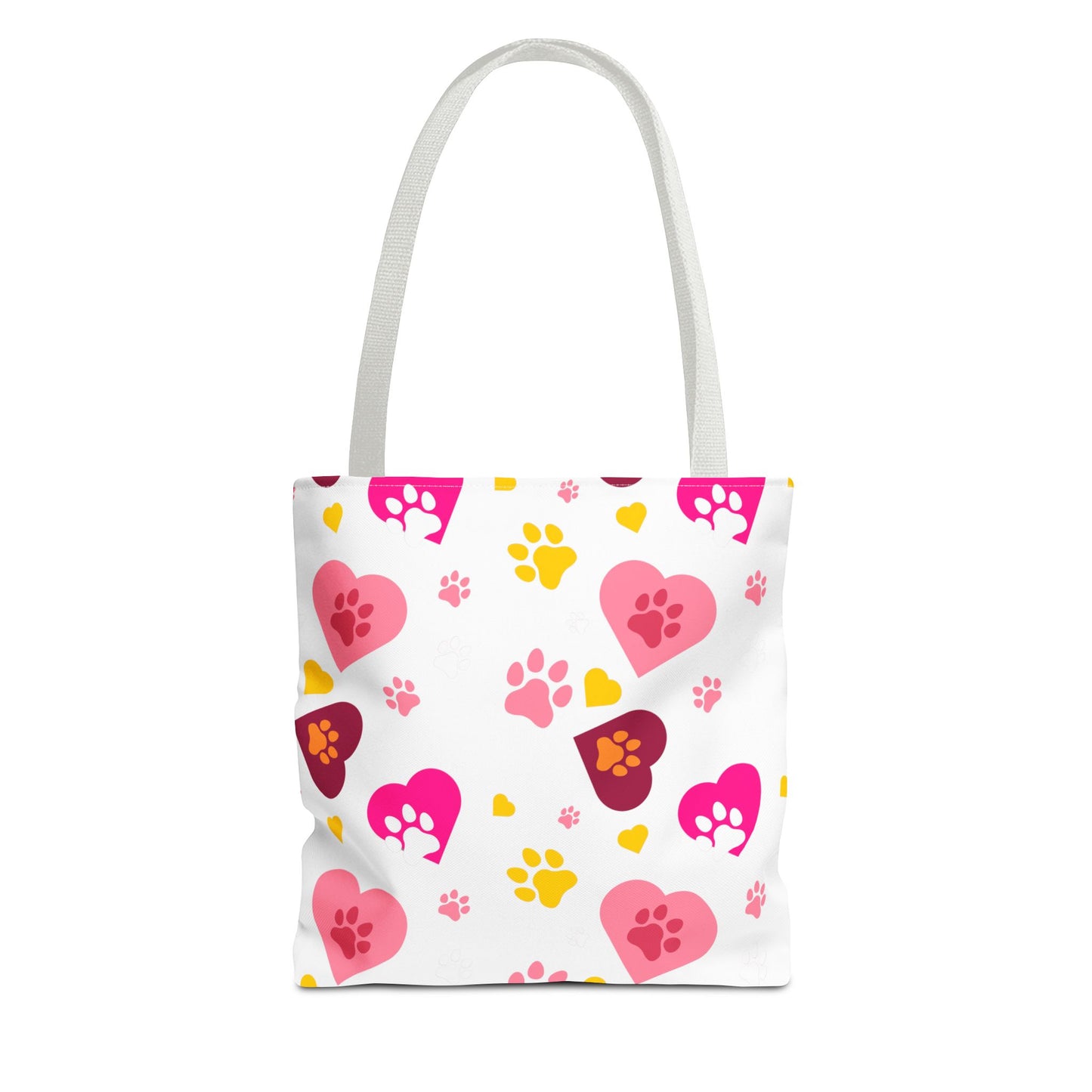 Bolsa de mano con estampado de patas y corazón | Pet Lover Everyday Carry-All