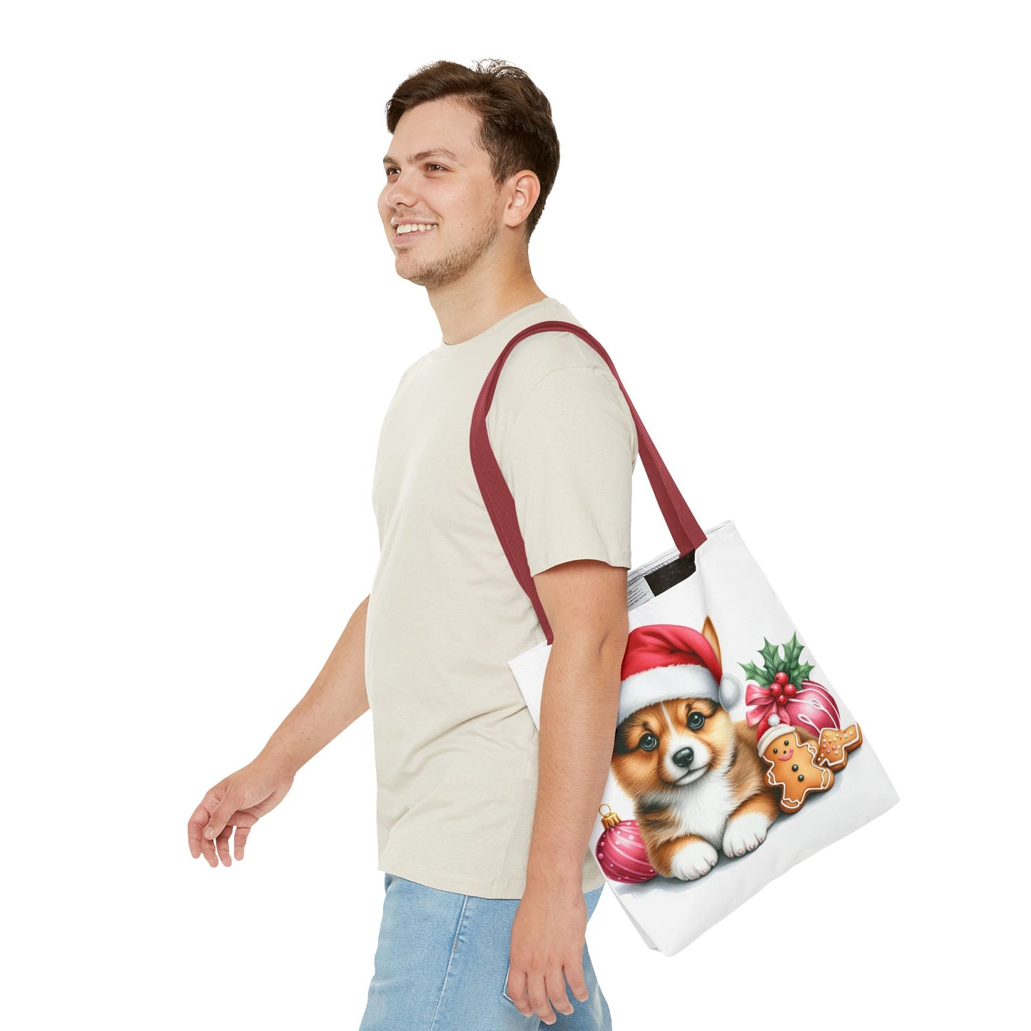 🎄 Corgi Christmas Cookie Tote – Sweet Holiday Charm for Dog Lovers 🐾