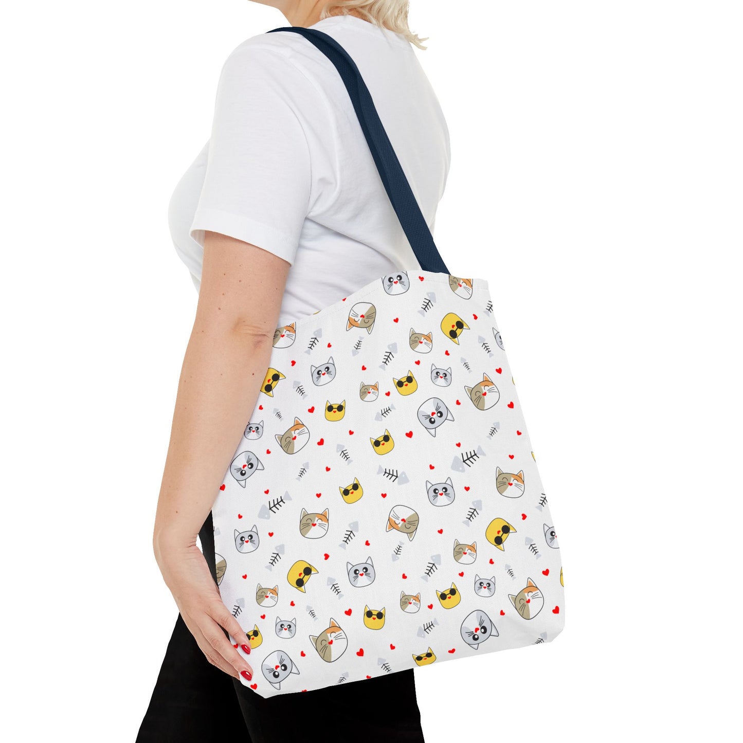 Encantador bolso de mano para amantes de los gatos: duradero, espacioso y perfecto para ir de compras, trabajar o las aventuras cotidianas.