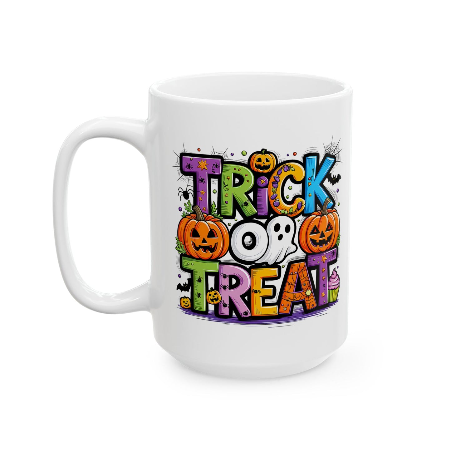 🎃 Trick or Treat Halloween Mug – Spooky Sips for Haunted Nights 👻