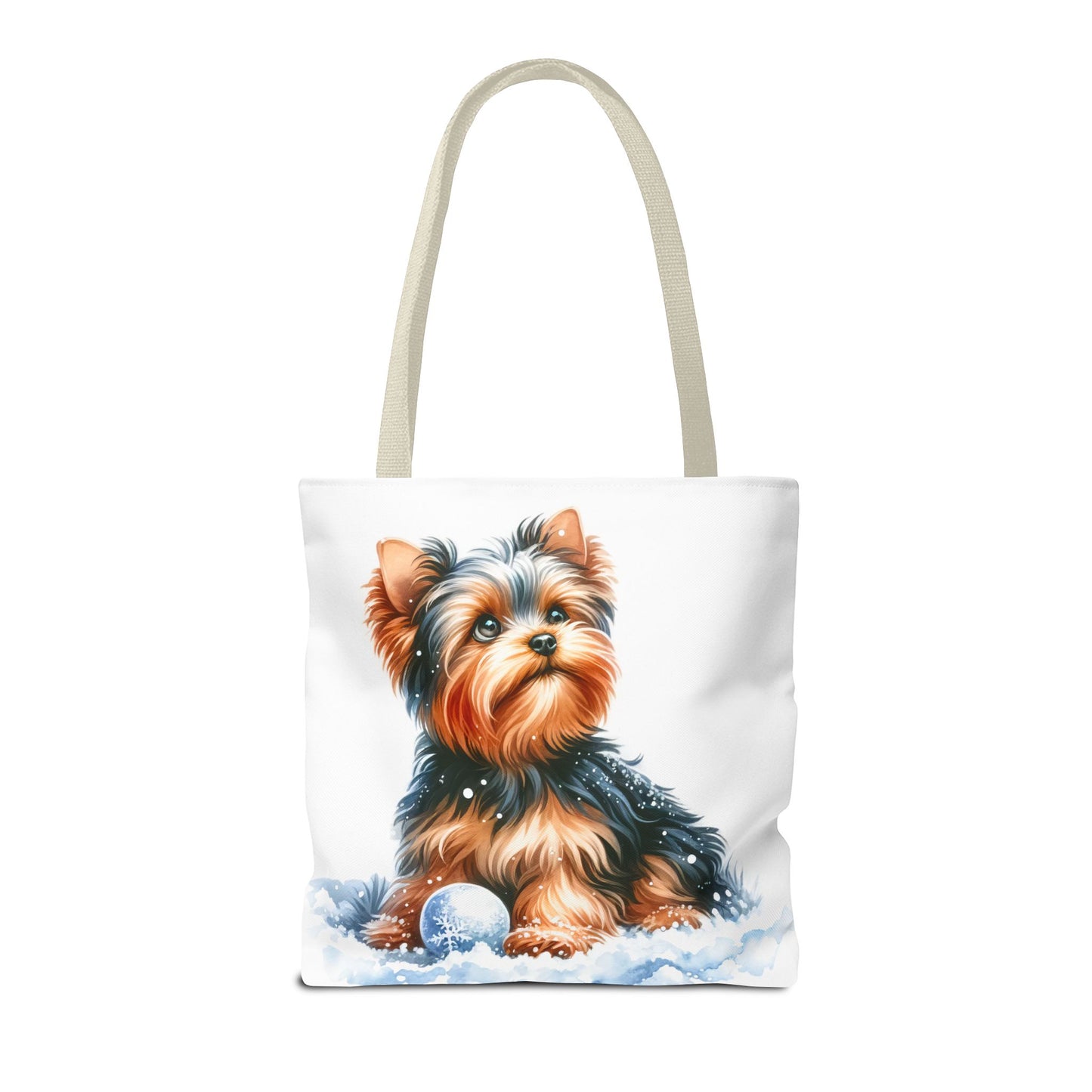 ❄️ Yorkie in Snow Tote Bag – Winter Cuteness with a Side of Sass 🐾👜