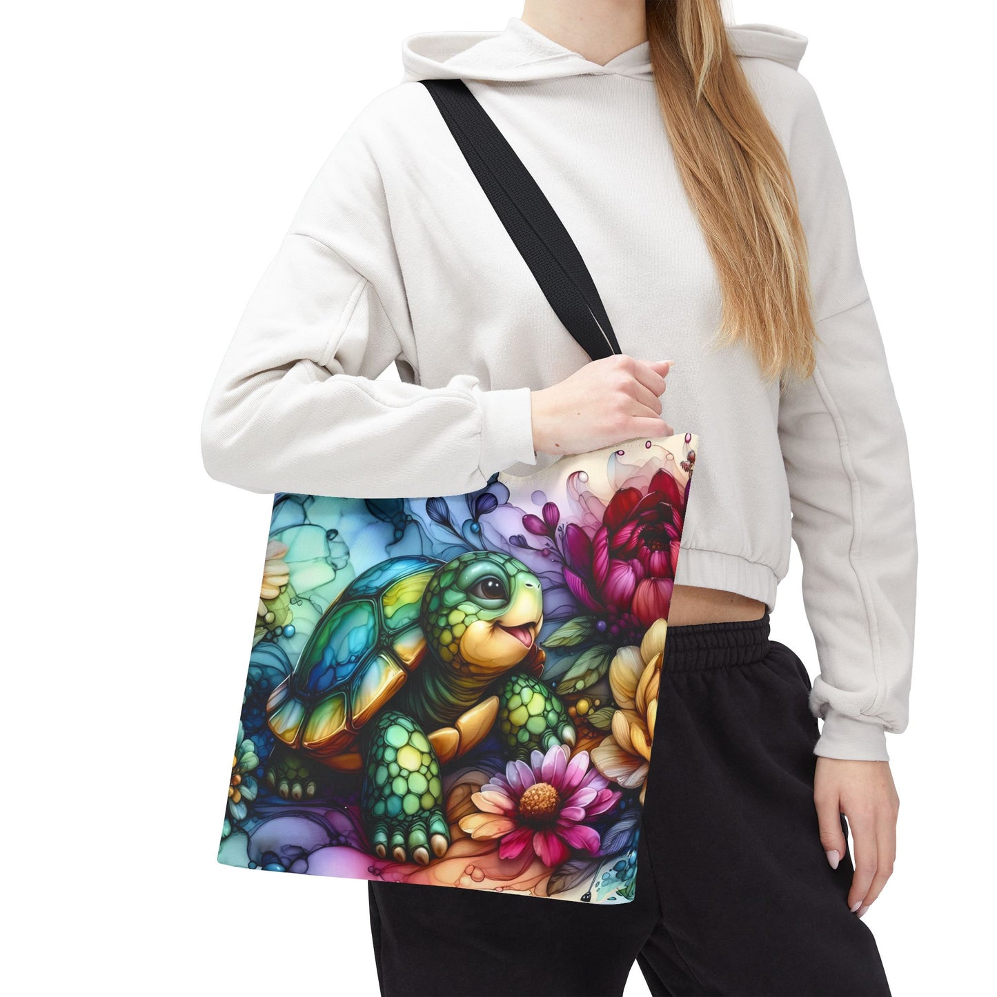 Bolsa de mano - Diseño de tortugas coloridas