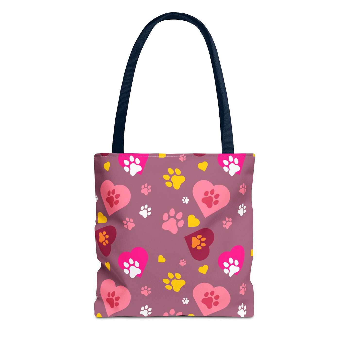 ¡Demuestra tu amor por tus peludos amigos con este clásico bolso de mano con estampado de patas! 🐾
