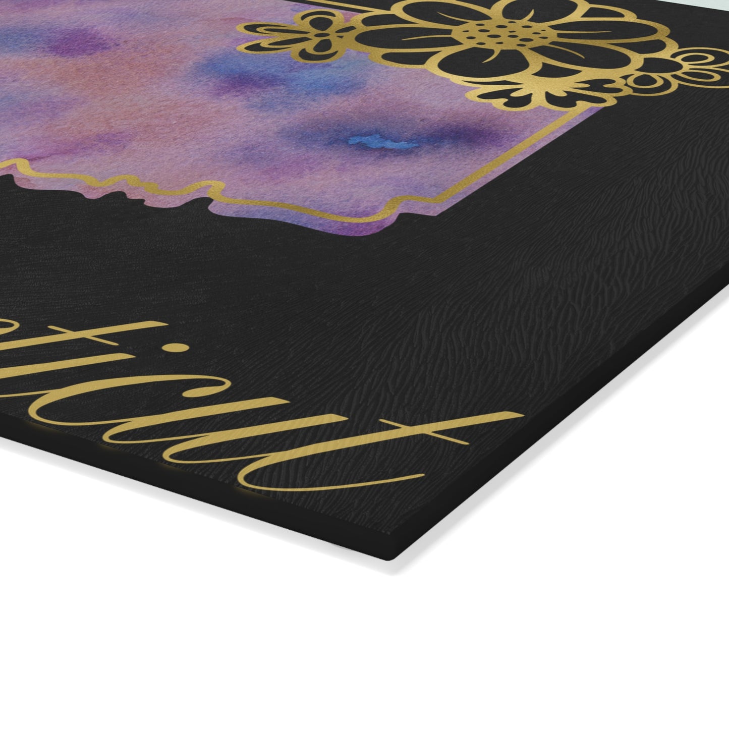 🌸 Connecticut Floral State Cutting Board – Elegant East Coast Charm for Your Kitchen 💜