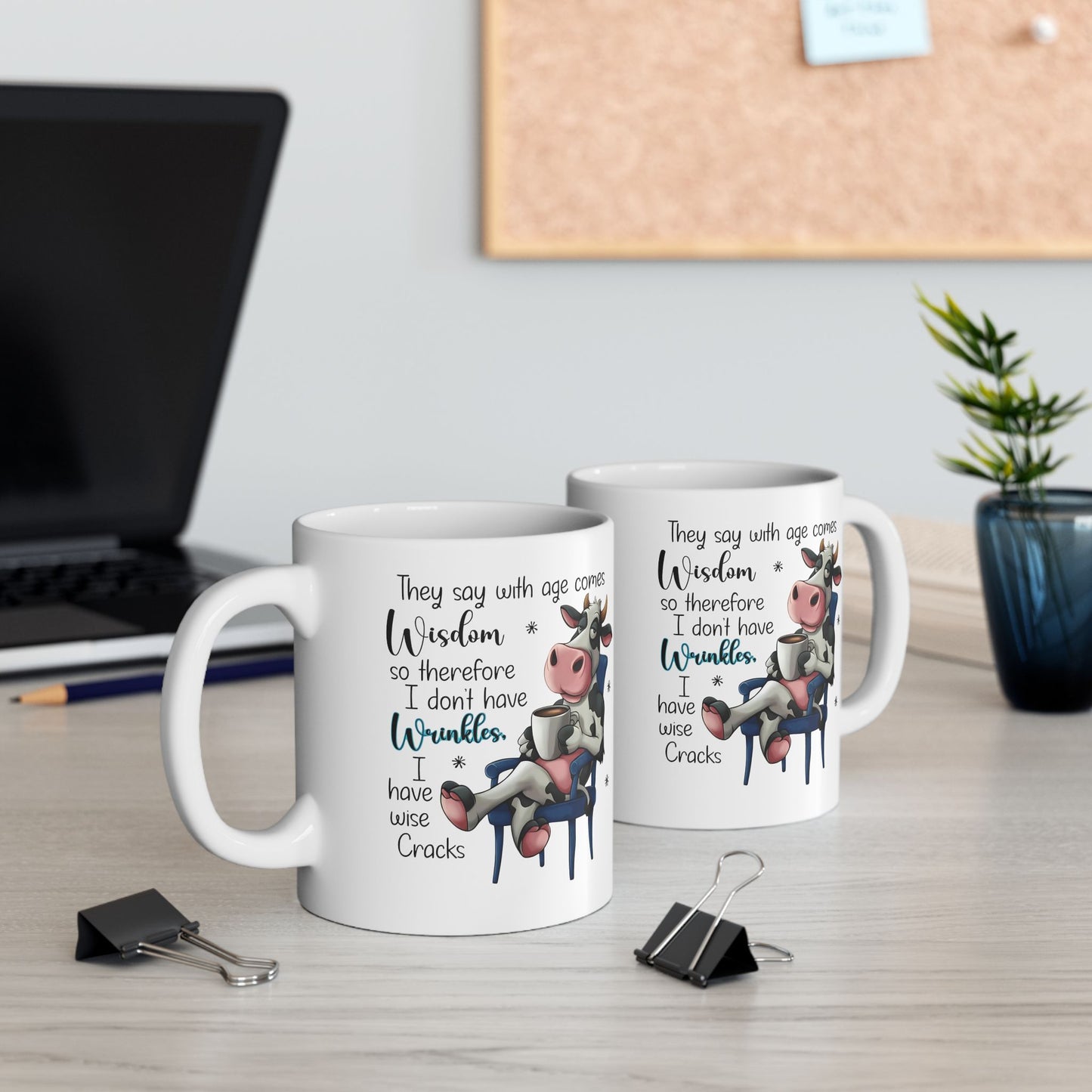 Taza de café, divertida taza de vaca, divertida taza de granja con frase tierna e ingeniosa, regalo perfecto para amantes del café, agricultores y amantes de los animales.