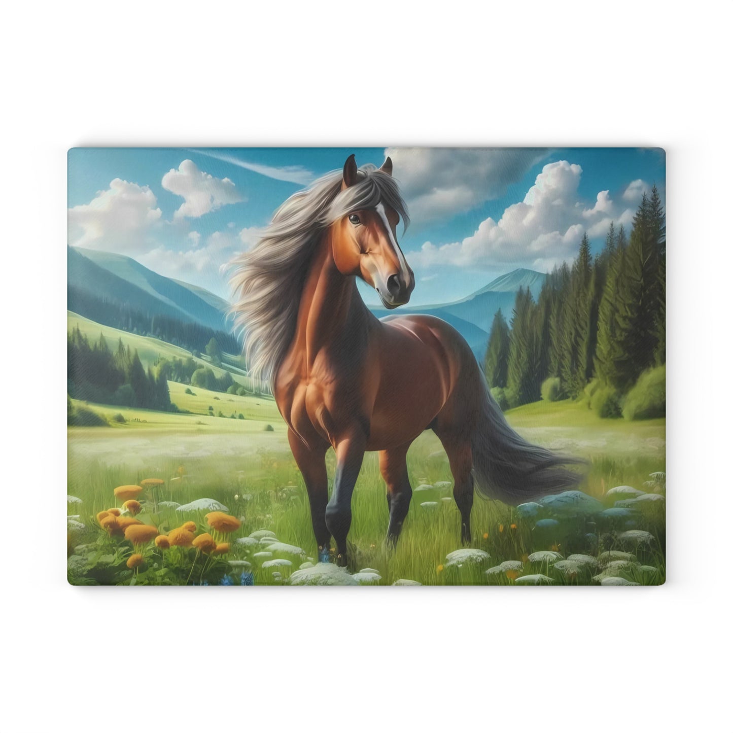 Horse cutting board, Farmhouse kitchen decor, Equestrian gift, Rustic kitchen gift, Horse lover decor, Charcuterie Board, unique accessory