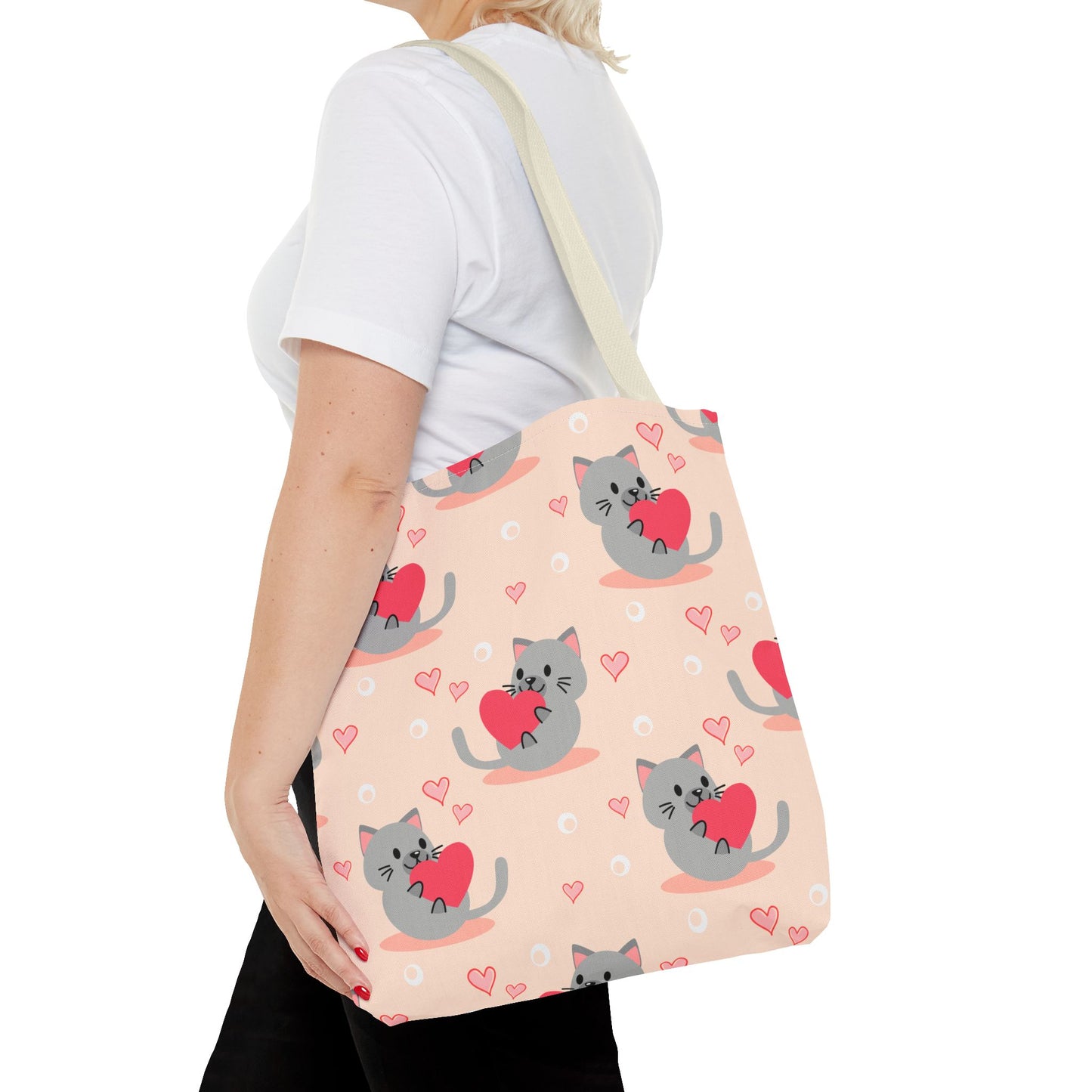 Encantador bolso de mano para amantes de los gatos: duradero, espacioso y perfecto para ir de compras, trabajar o las aventuras cotidianas.