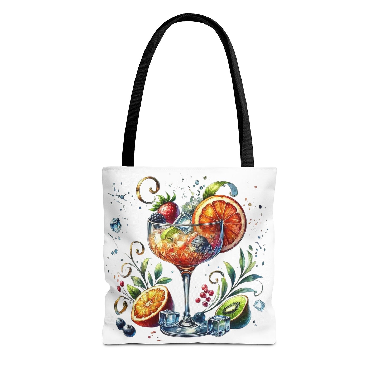 Bolso de cóctel, bolso para bebidas afrutadas, bolso de playa tropical, elegante bolso de lona, regalo para amantes de los cócteles, bolso de mano divertido, práctico bolso de verano.