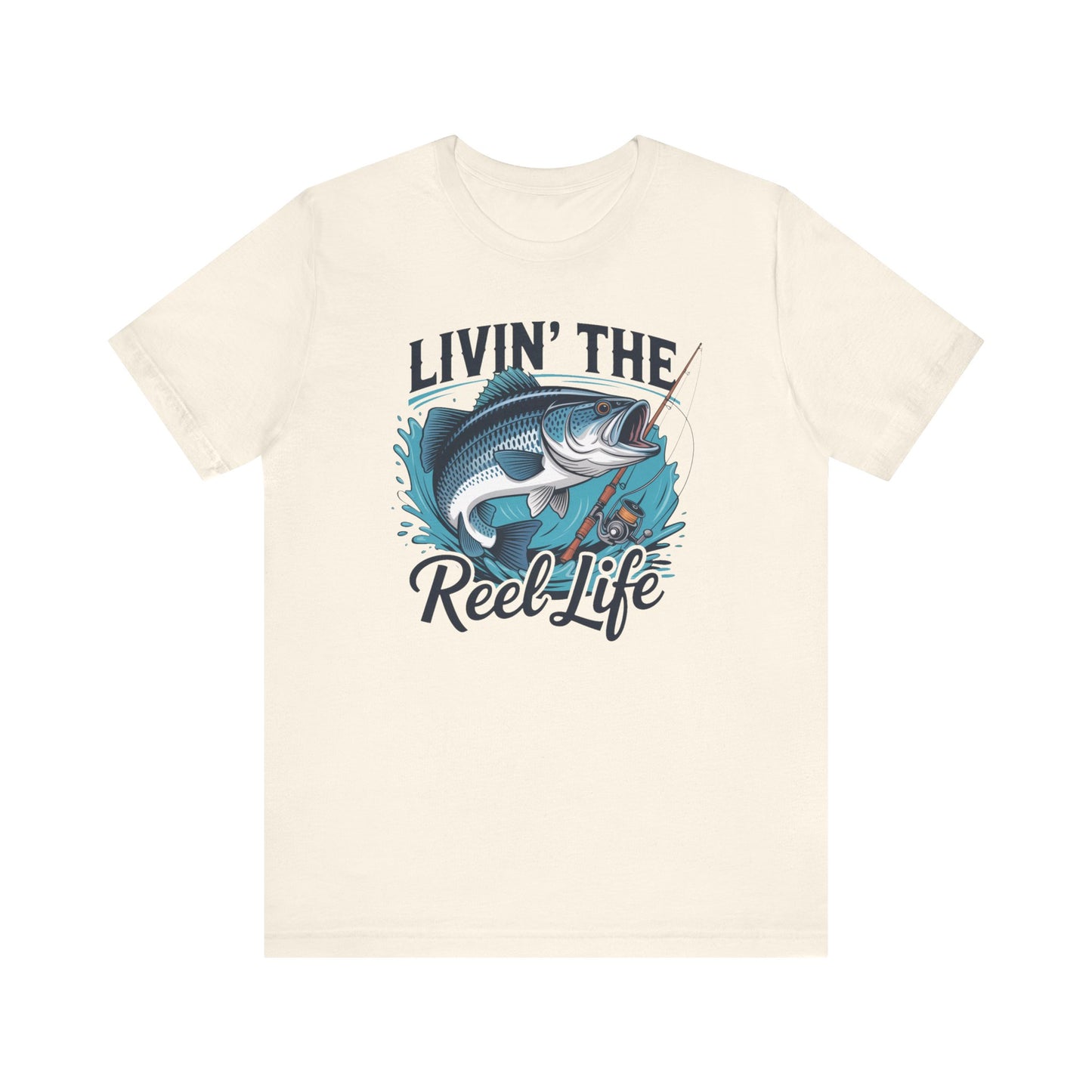 🎣 Livin’ the Reel Life Fishing T-Shirt – Perfect Gift for Anglers! 🐟