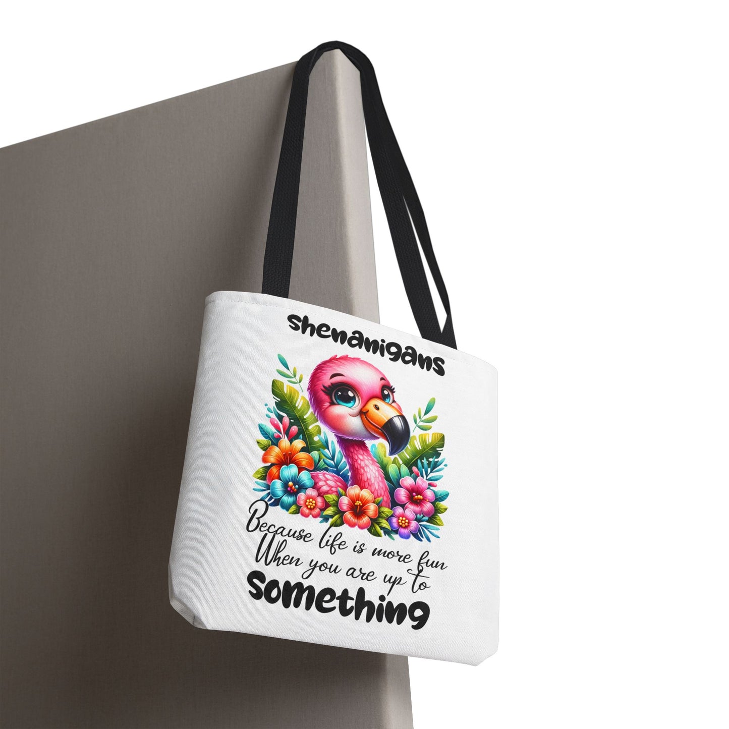 🌸 Flamingo & Floral Bliss – Bolso tote vibrante y divertido 🌺