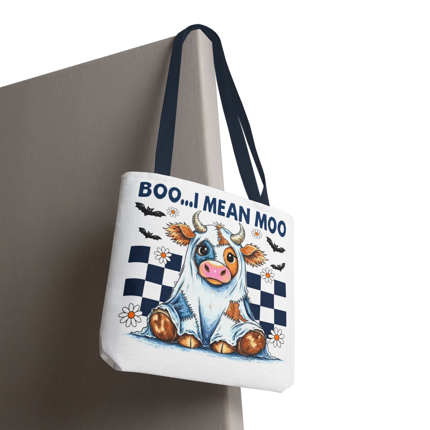 ๐ฎ Boo... I Mean Moo Cow Halloween Tote Bag โ Spooky Cute Farmhouse Fun ๐ป๐
