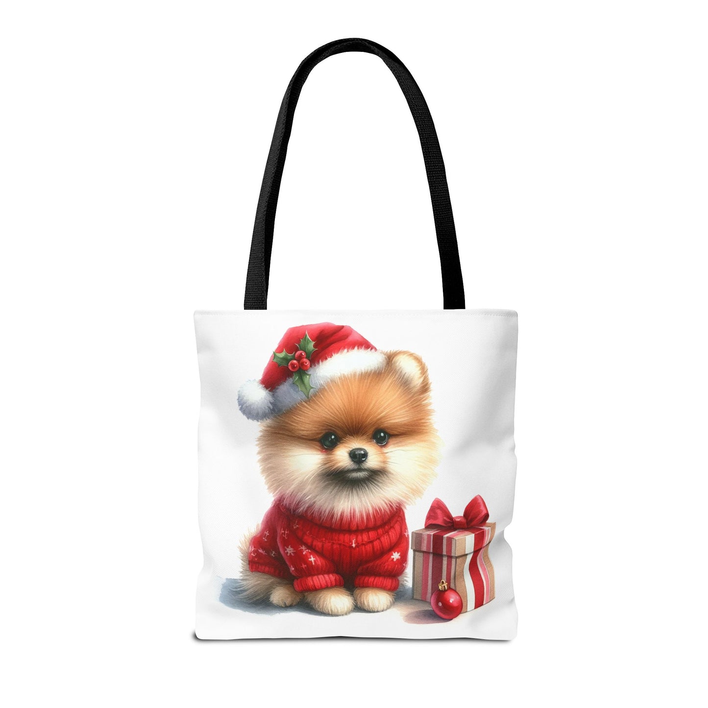 🎄 Pomeranian Christmas Tote Bag – Cozy Fluff & Festive Cheer 🎁🐾