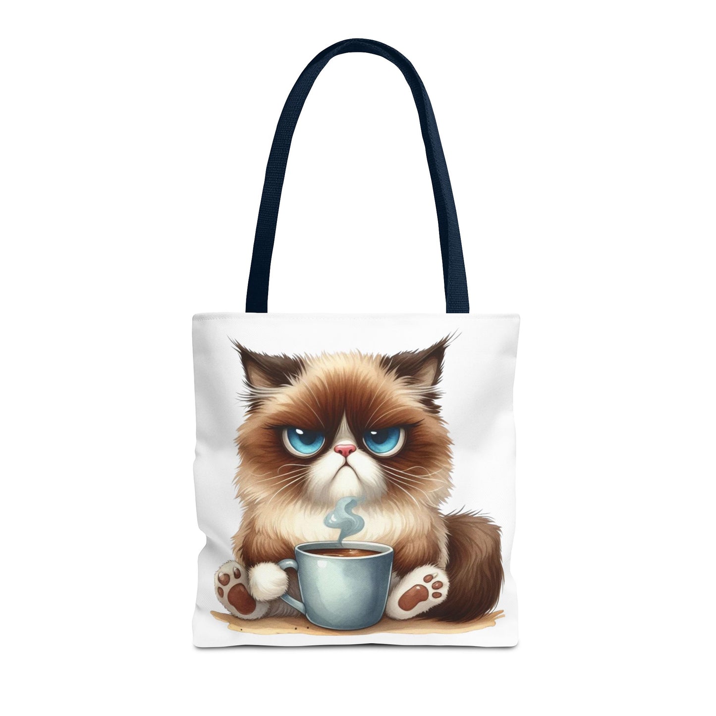 Bolsa de mano personalizada de Grumpy Cat con nombre personalizado: regalo divertido y sarcástico para amantes de los gatos. Bolsa única y práctica para uso diario. Bolsa de mano de Grumpy Cat: perfecta para amantes de los gatos y almas sarcásticas.