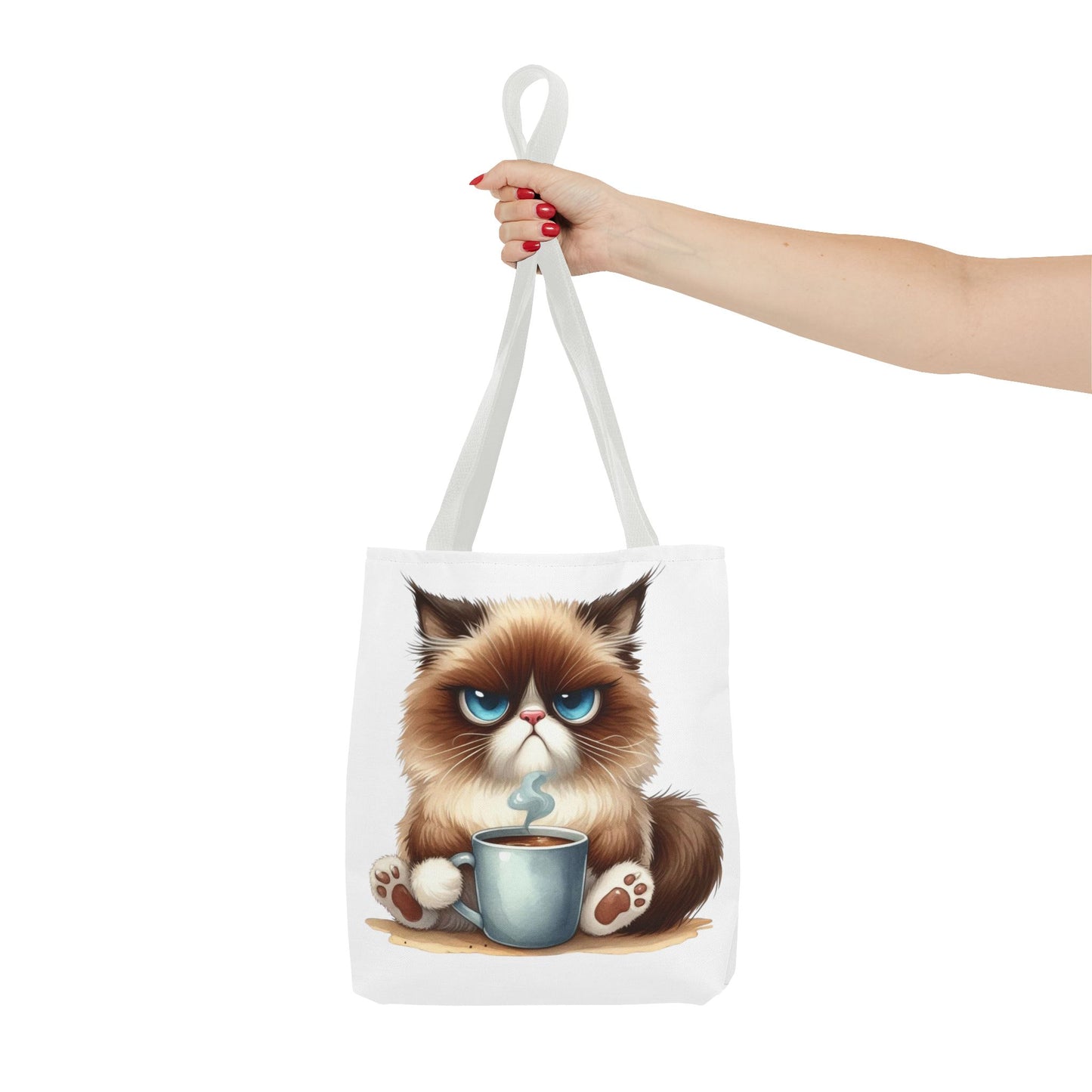 Bolsa de mano personalizada de Grumpy Cat con nombre personalizado: regalo divertido y sarcástico para amantes de los gatos. Bolsa única y práctica para uso diario. Bolsa de mano de Grumpy Cat: perfecta para amantes de los gatos y almas sarcásticas.
