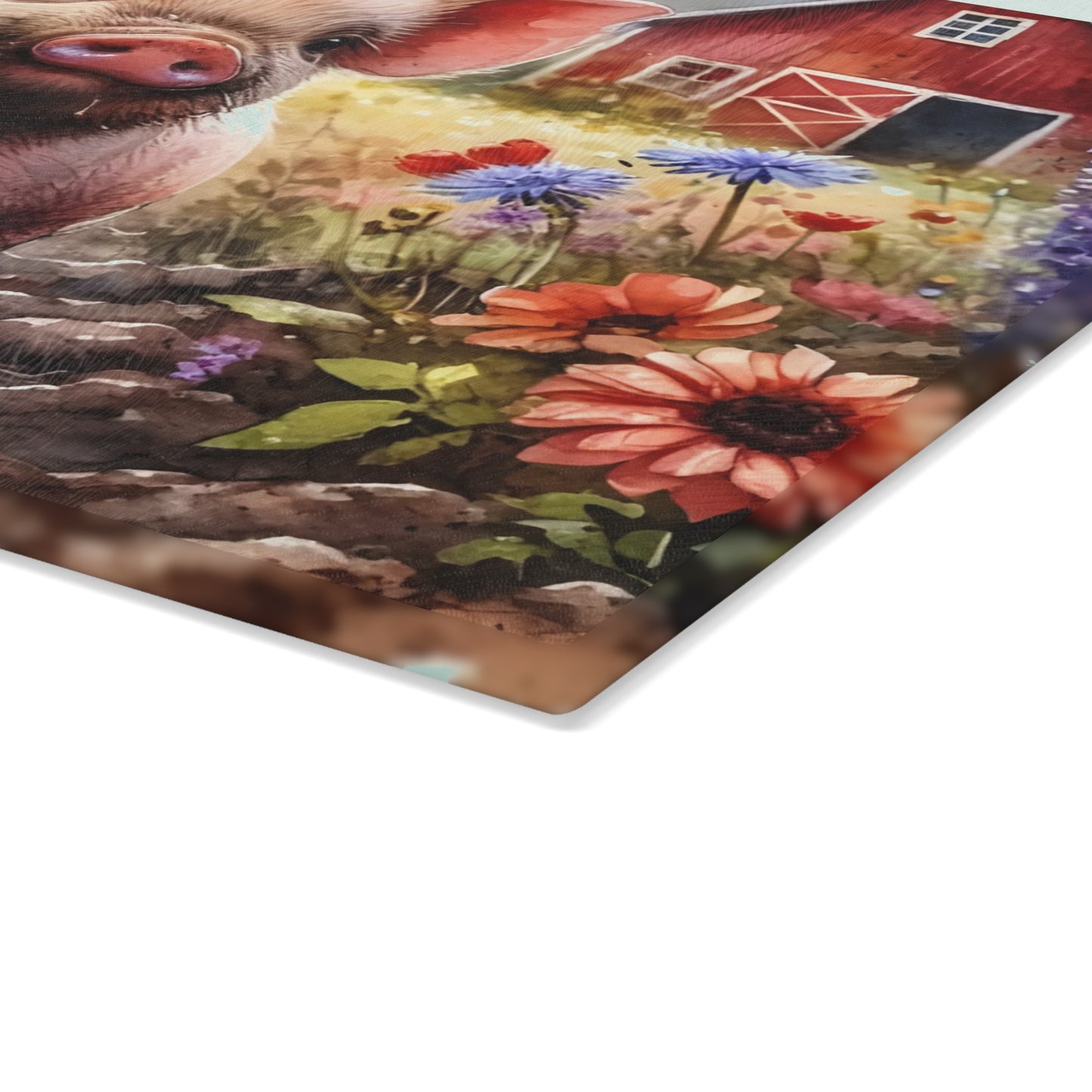 🐷🌸 Farm Piglet Cutting Board – Rustic Charm Meets Country Whimsy 🌸🐷