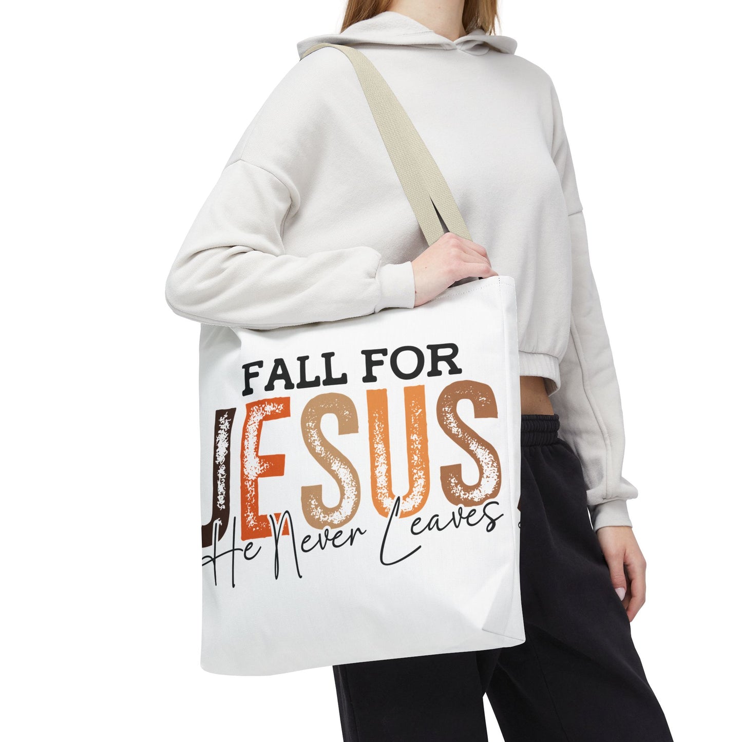 🙏 Fall for Jesus Tote Bag – Faith, Style & Autumn Charm 🍂👜