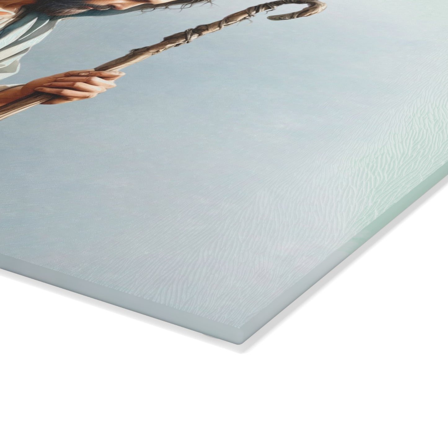Tabla de cortar de Jesús, tabla de cortar de vidrio templado, tabla de charcutería, tabla de cortar, regalo de inauguración de la casa, tabla de cortar personalizada