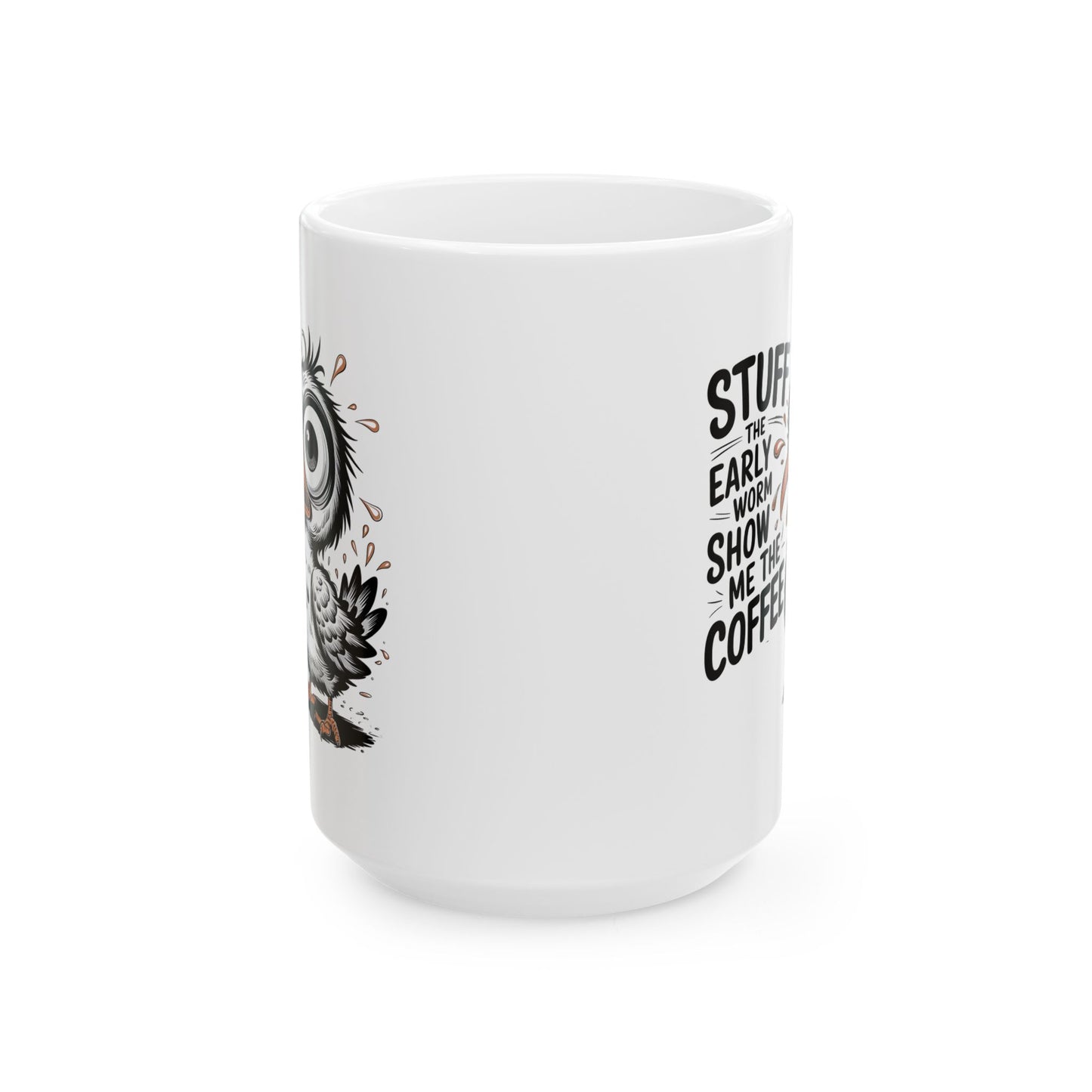 ☕ ¡Llena el Gusano Madrugador, Muéstrame la Taza de Café! ¡Un Imprescindible Divertido para las Mañanas! 🐦