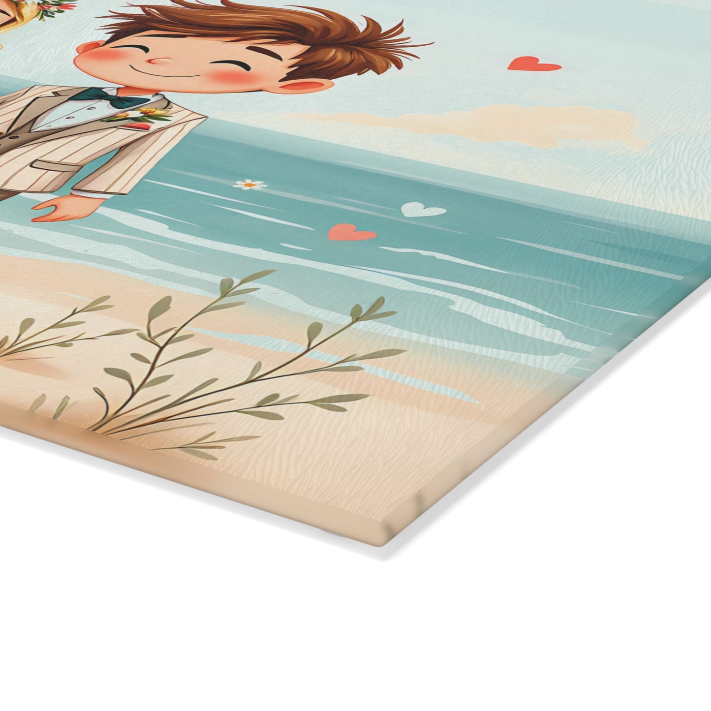 🏖️ Beach Wedding Couple Cutting Board – Personalized “Always & Forever” Keepsake for Newlyweds