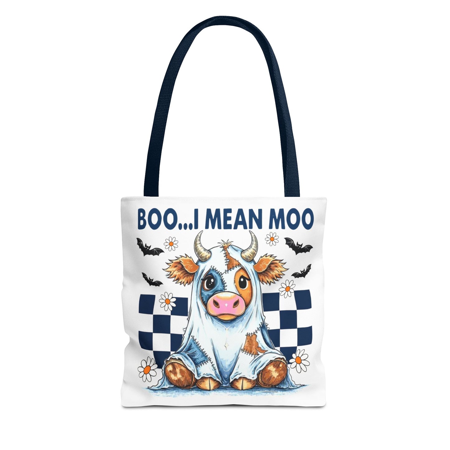 ๐ฎ Boo... I Mean Moo Cow Halloween Tote Bag โ Spooky Cute Farmhouse Fun ๐ป๐