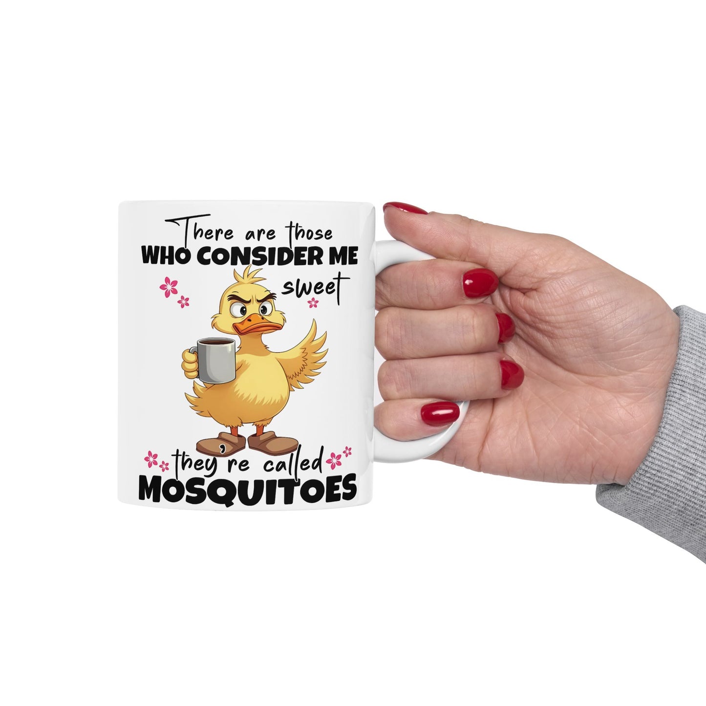 Taza de café con forma de pato “Considérame dulce”: ¡humor atrevido en cada sorbo!