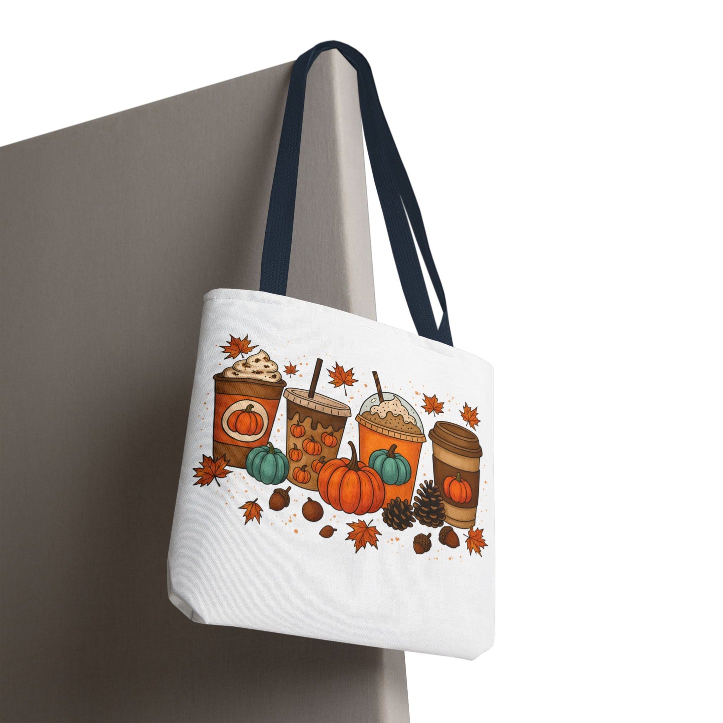 🎃 Pumpkin Spice Vibes Tote Bag – Sippin’ Cozy Fall in Style ☕🍂