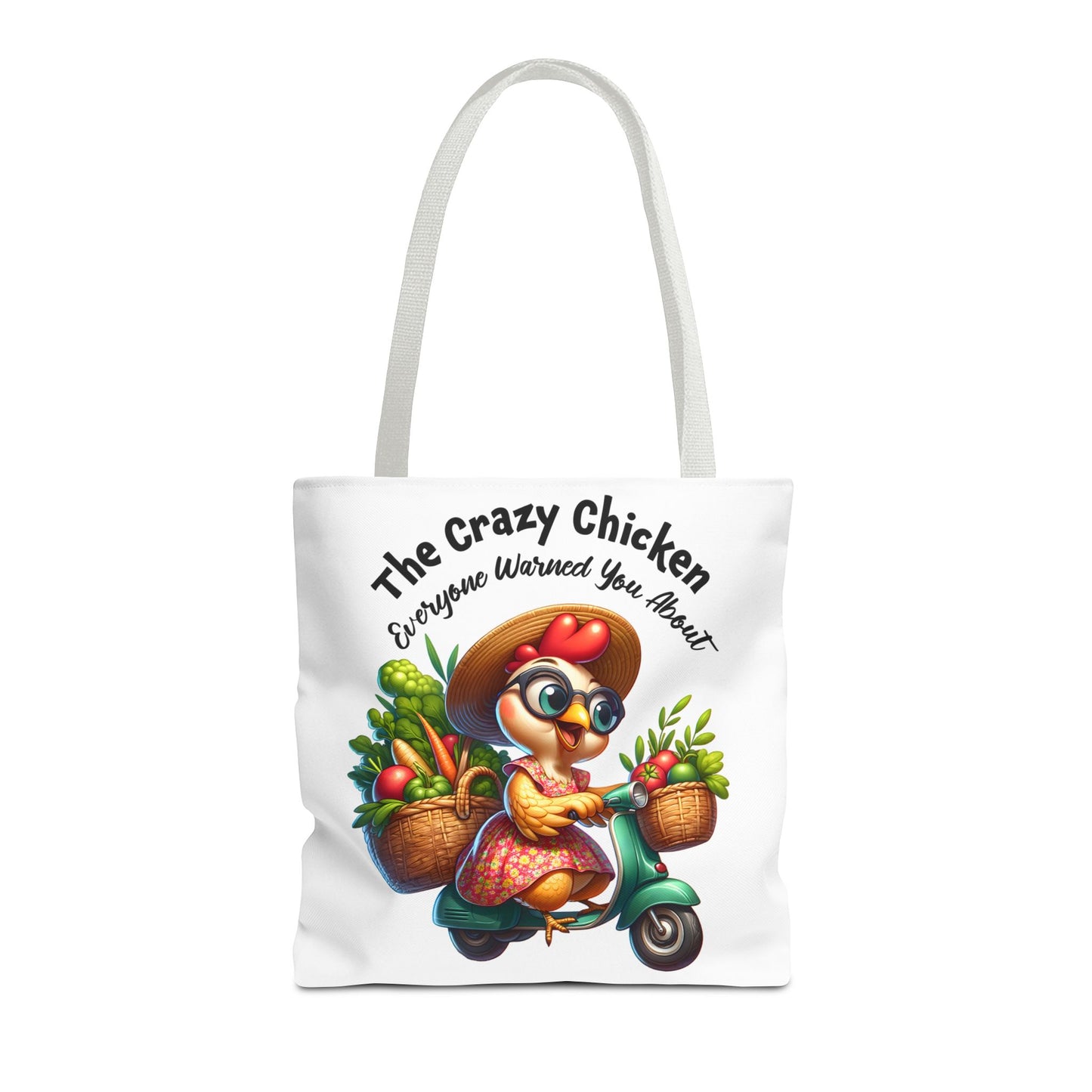 Bolsa de compras divertida con diseño de pollo: un encantador diseño de granja fresca 🐔