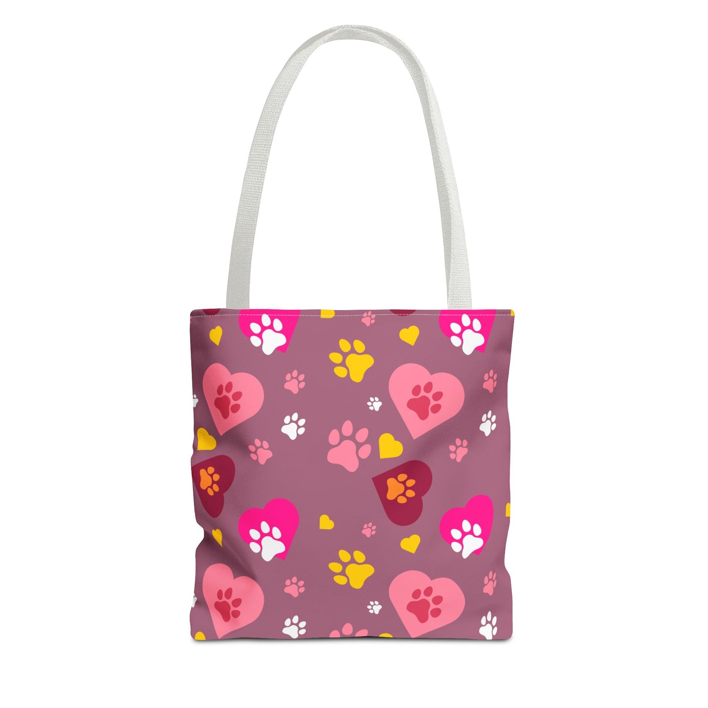 ¡Demuestra tu amor por tus peludos amigos con este clásico bolso de mano con estampado de patas! 🐾