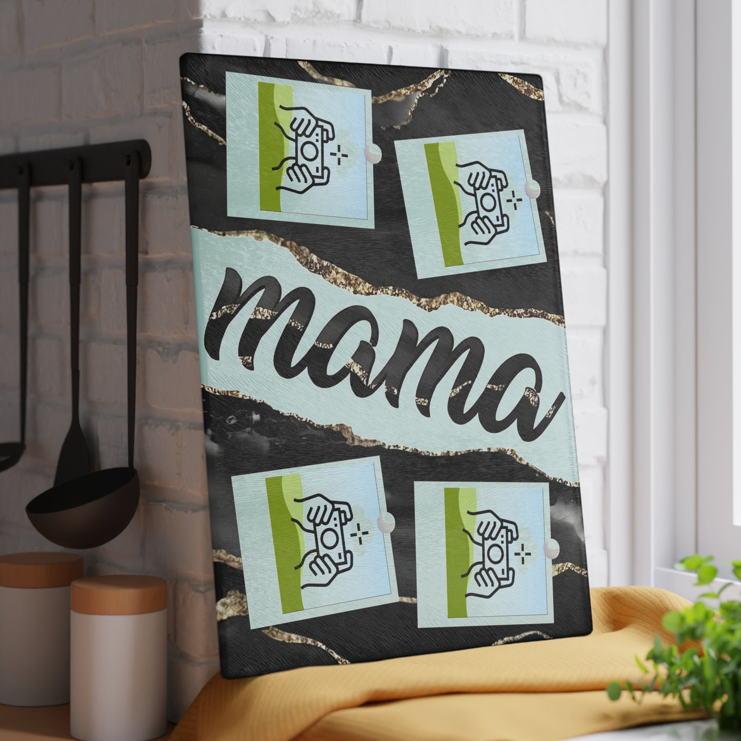 Tabla de cortar con foto de mamá personalizada: un elegante recuerdo para el corazón del hogar