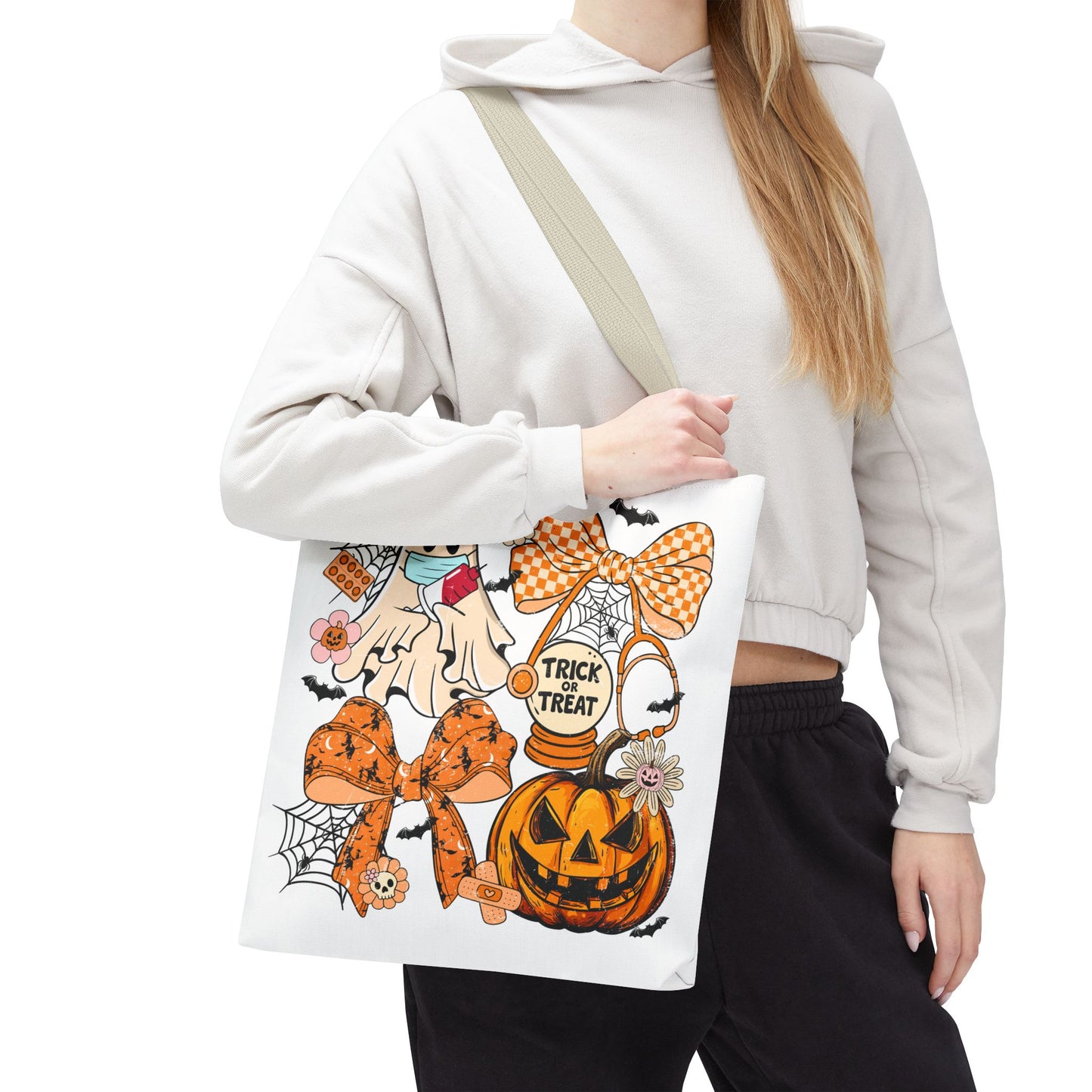 ๐ฉบ Nurse Ghost Tote Bag โ Spooky Season Meets Healthcare Heroes ๐ป๐