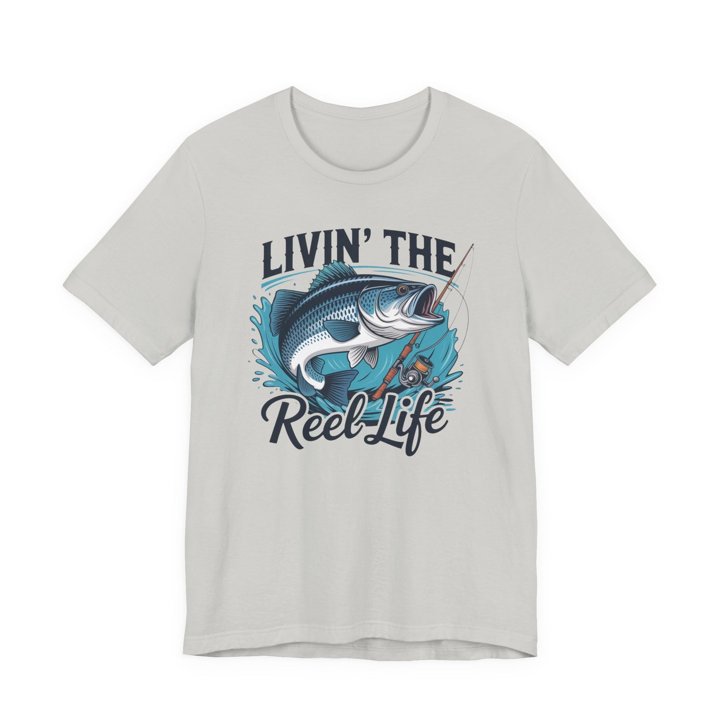 🎣 Livin’ the Reel Life Fishing T-Shirt – Perfect Gift for Anglers! 🐟