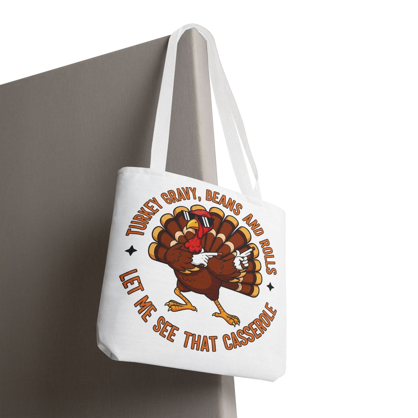 🦃 Thanksgiving Turkey Tote Bag – Let Me See That Casserole Style 🍠🎶
