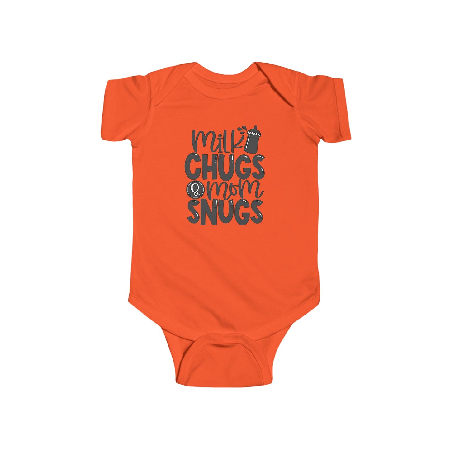 Body para bebé Milk Chugs & Mom Snugs: disponible en varios colores y orgánico