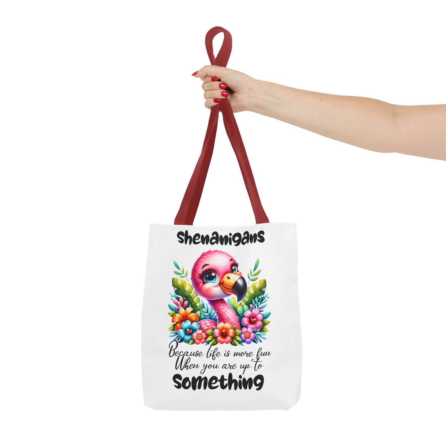 🌸 Flamingo & Floral Bliss – Bolso tote vibrante y divertido 🌺
